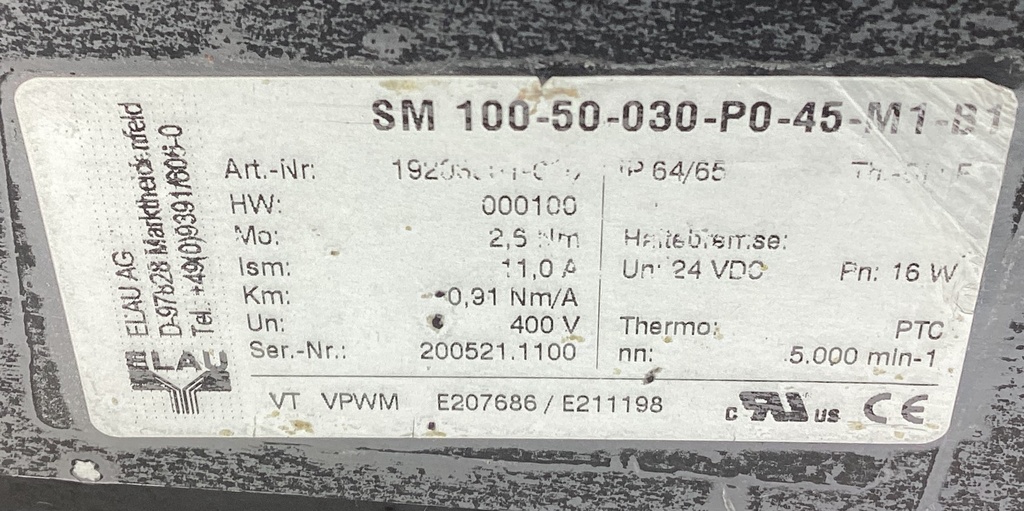 SM-100-50-030-P0-45-M1-B1